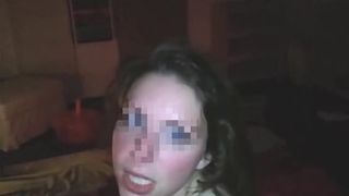 Грудастая баба на глазах у мужа трахается с любовником в позе наездницы